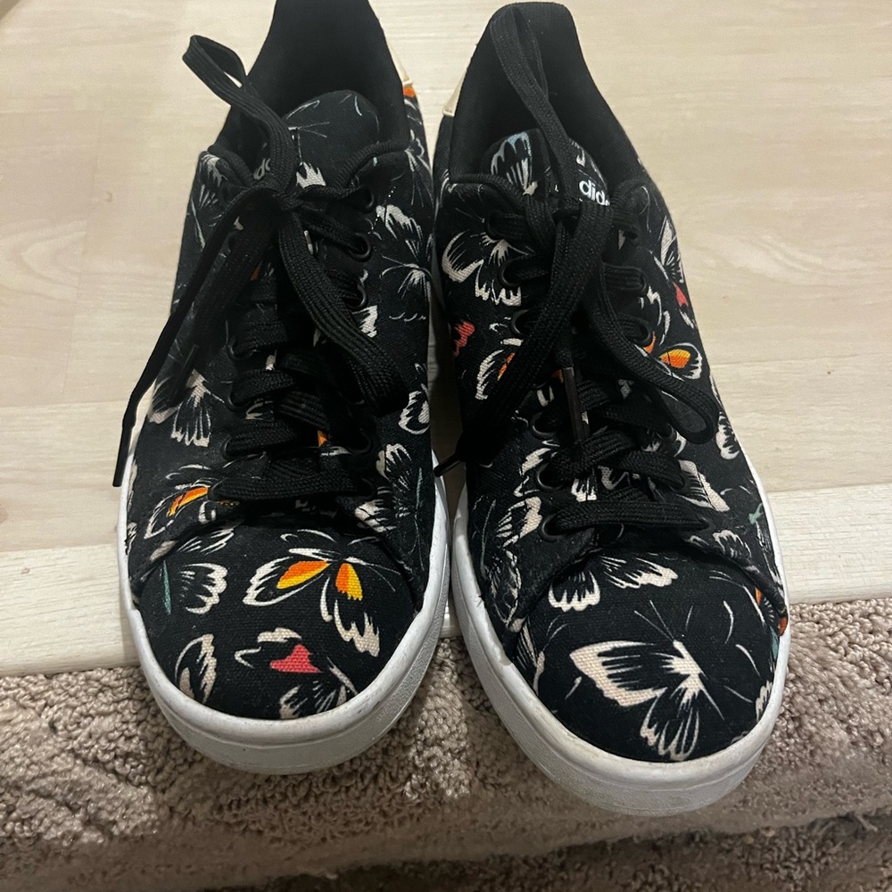 Adidas Black Butterfly Sneakers